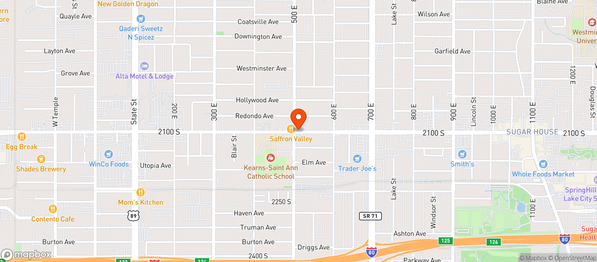 Map showing 7 Eleven
