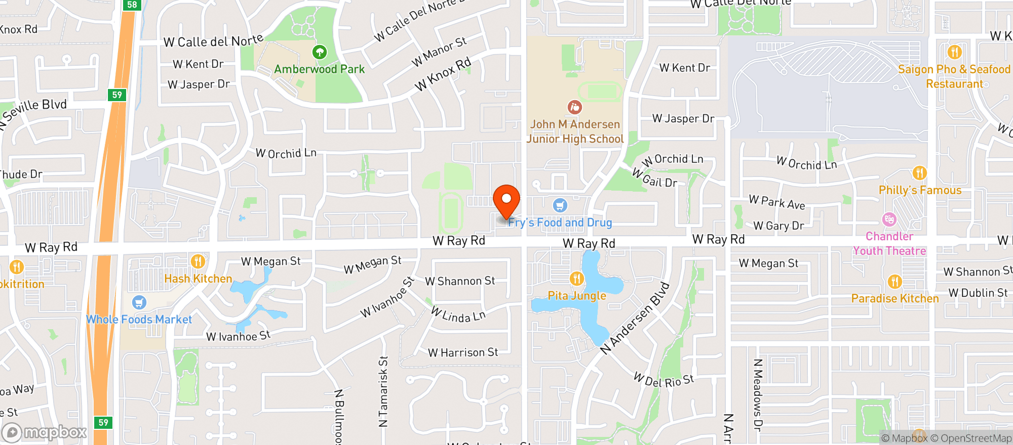 Map showing Quiktrip #1523