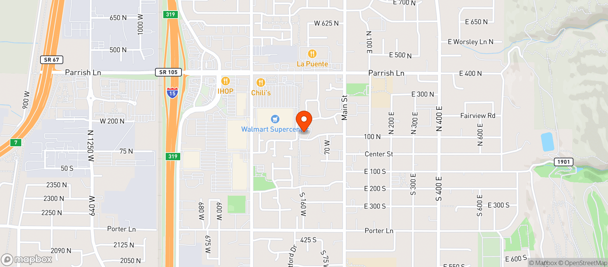 Map showing Target
