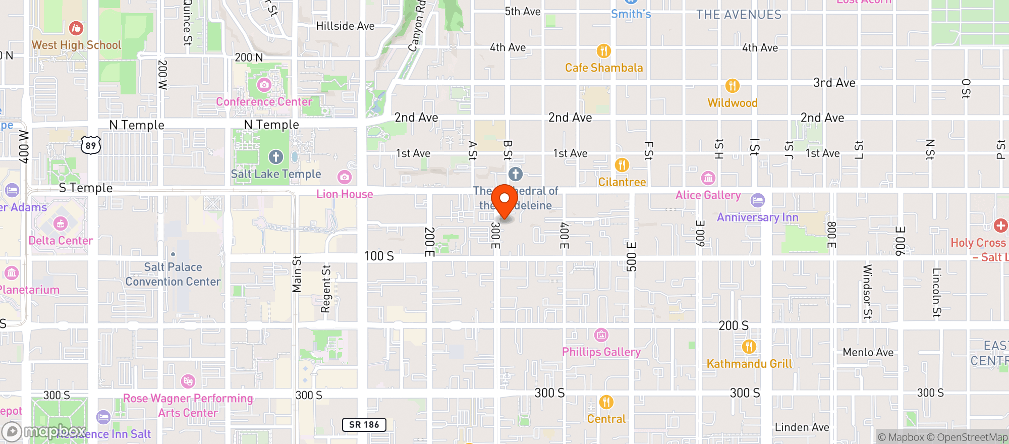 Map showing Citizens Cocktails & Kitchen