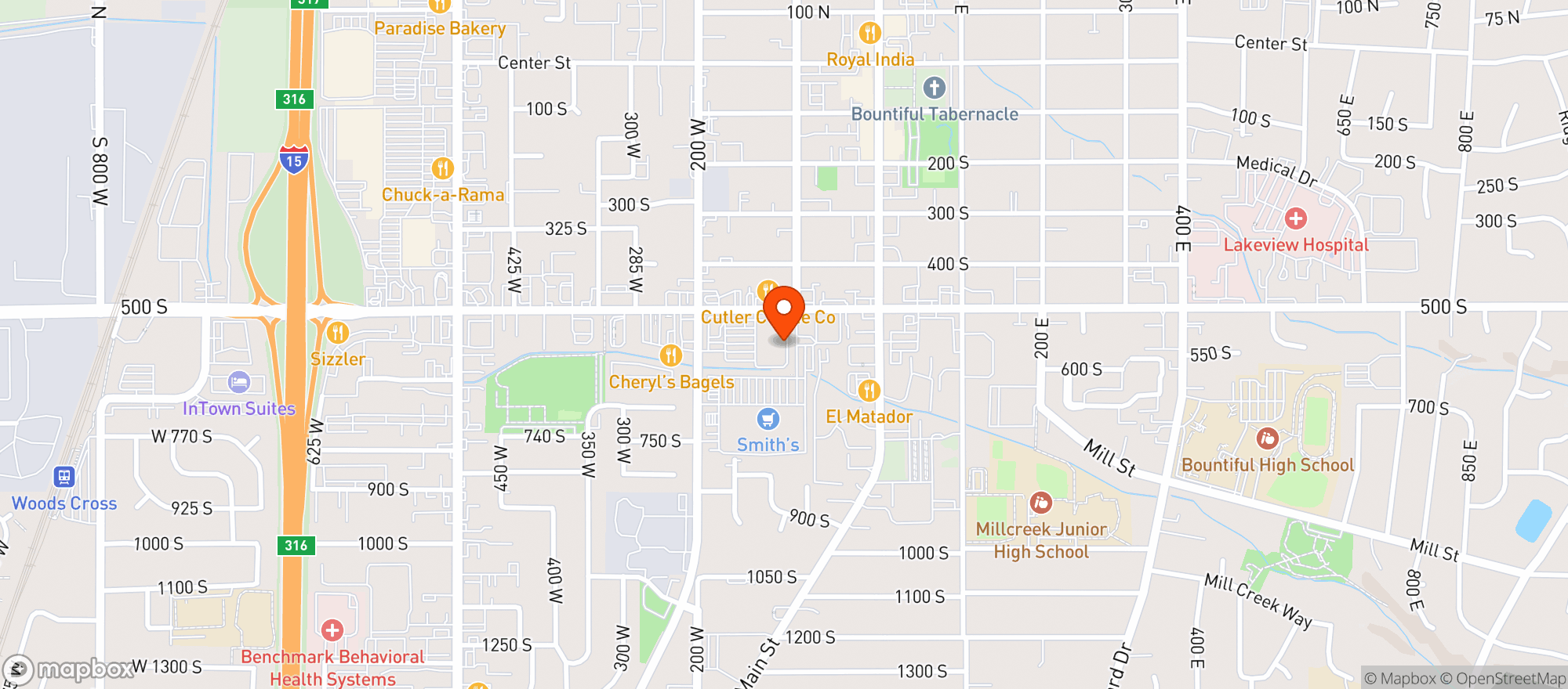 Map showing Sprouts Farmer S Market