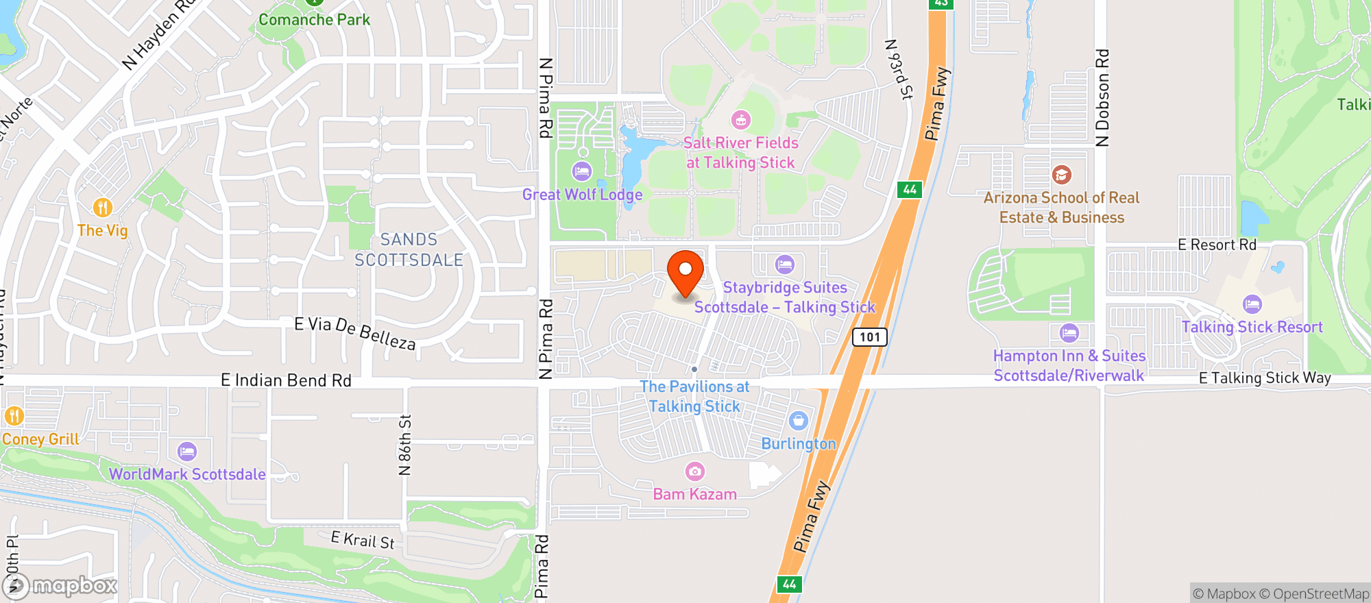 Map showing Target Store #363