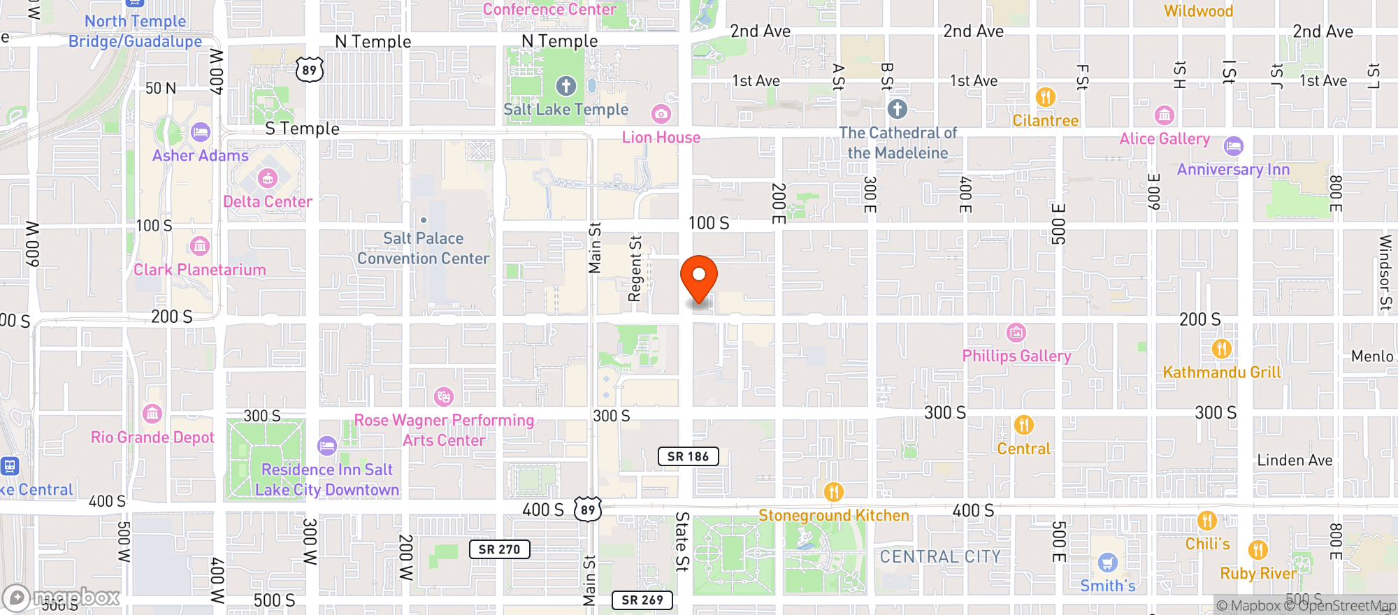 Map showing Maverik Country Store #539