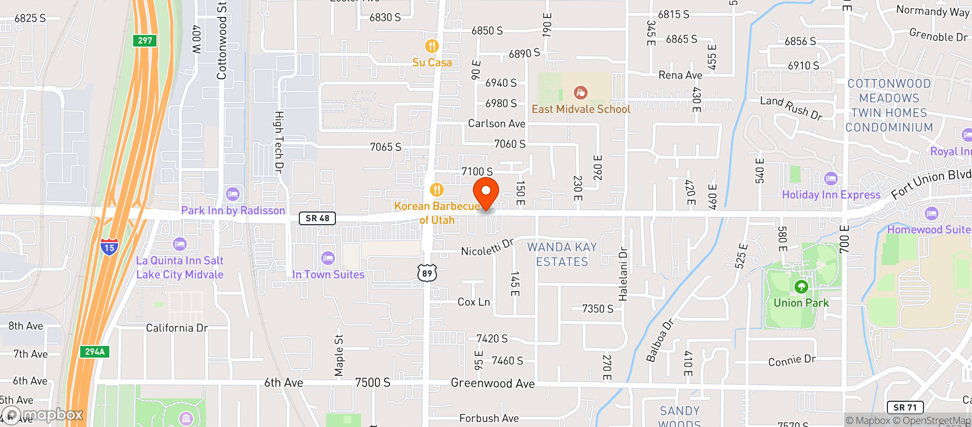 Map showing Bohemian Brewery & Grill