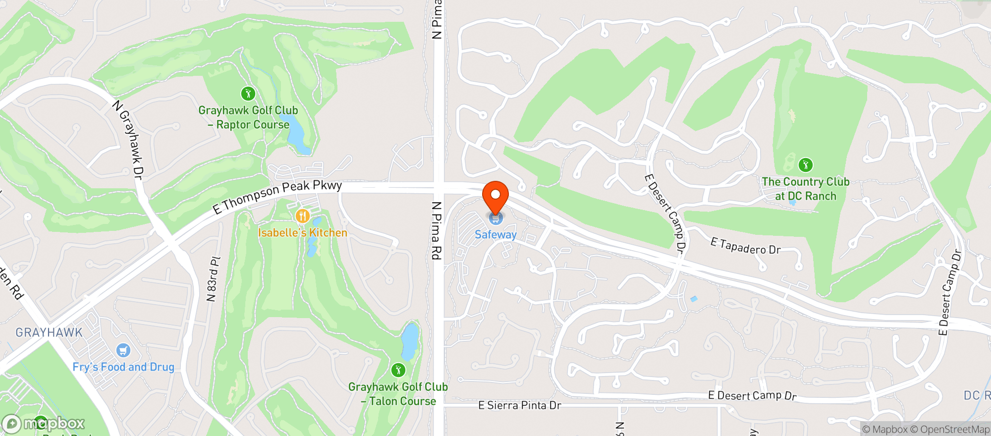 Map showing SAFEWAY