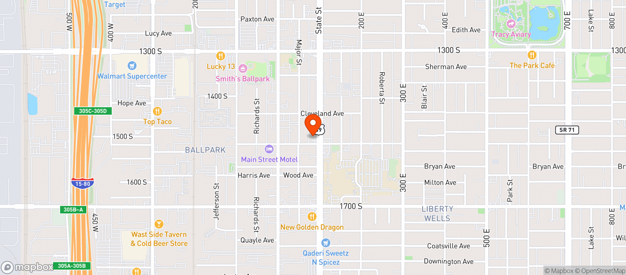 Map showing Piper Down