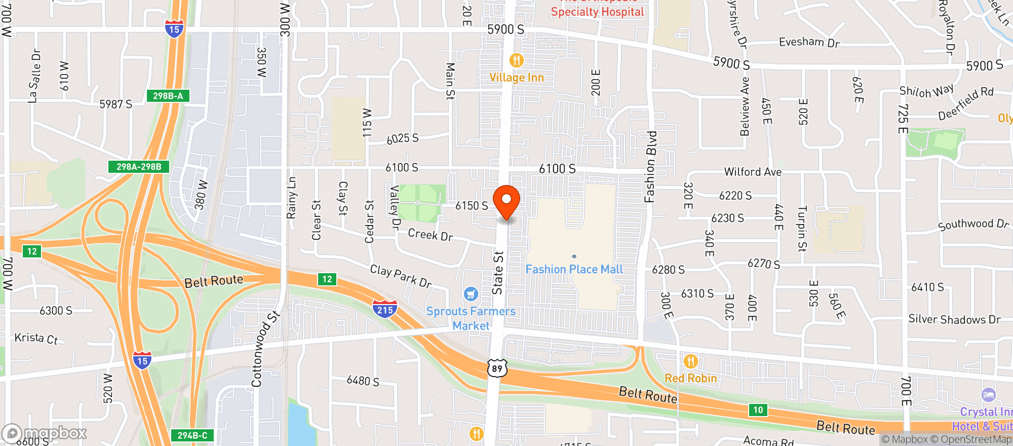 Map showing Via 313 Pizzeria