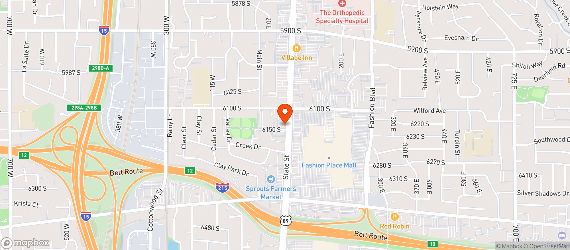 Map showing Game Show Battle Rooms