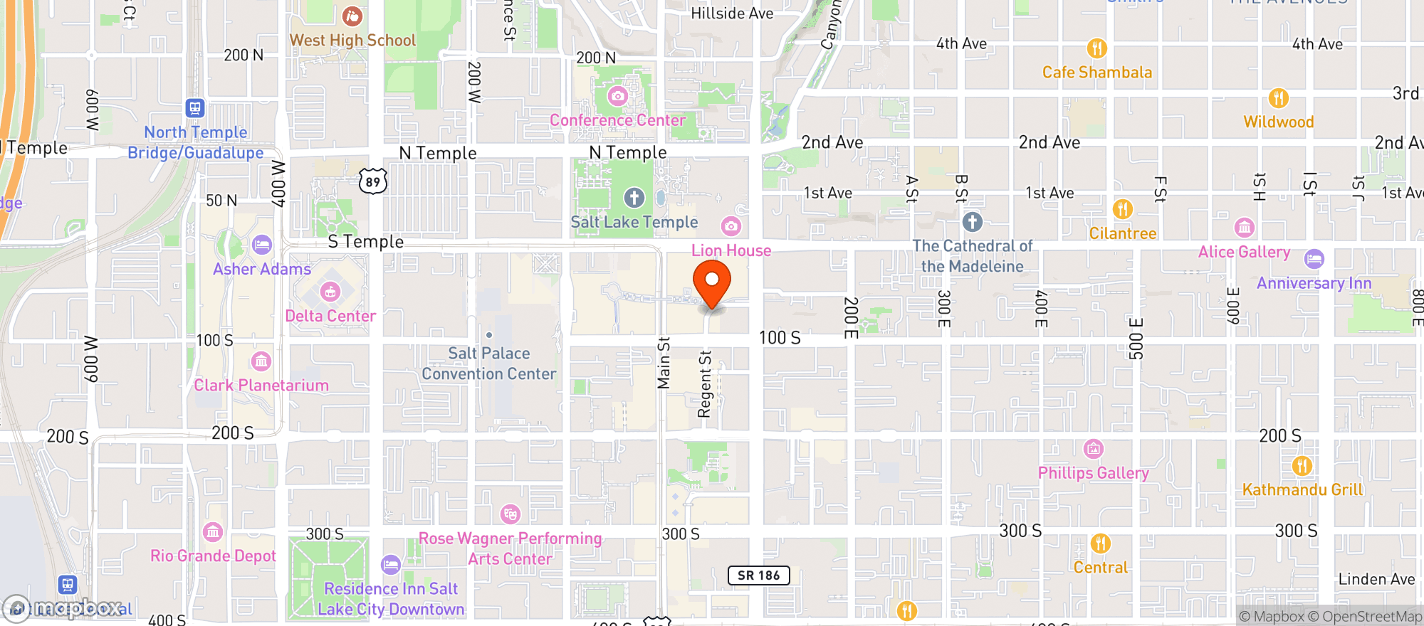 Map showing Cheesecake Factory #157