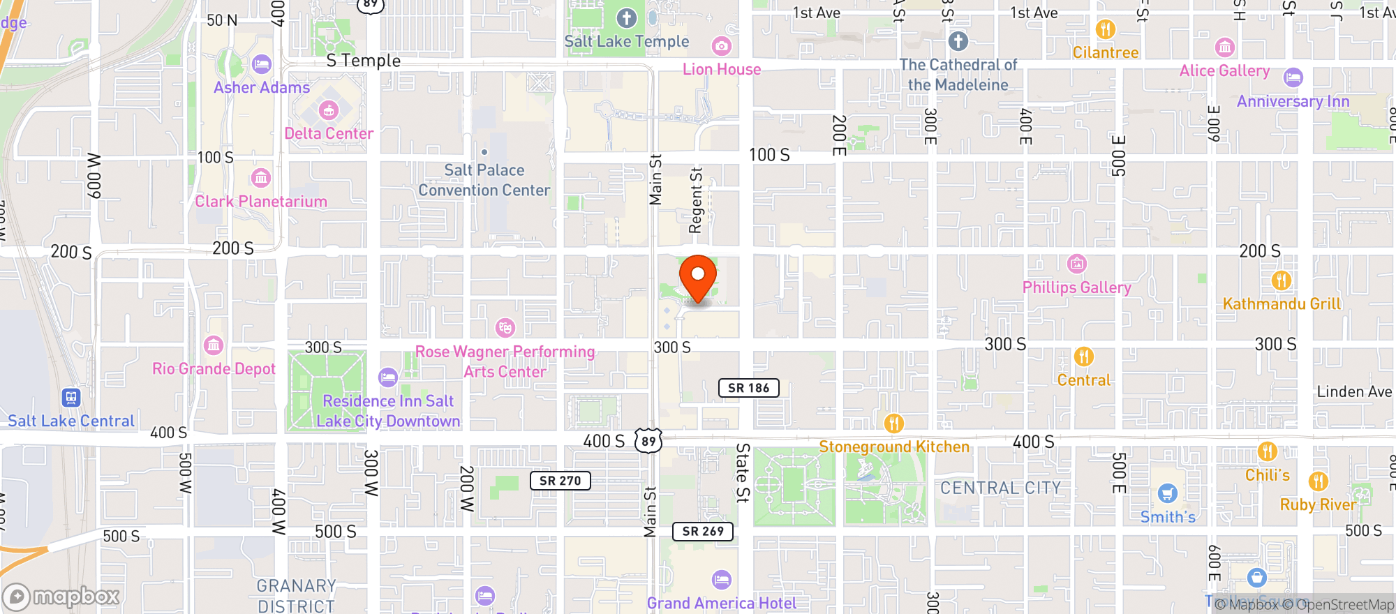 Map showing Good Grammar