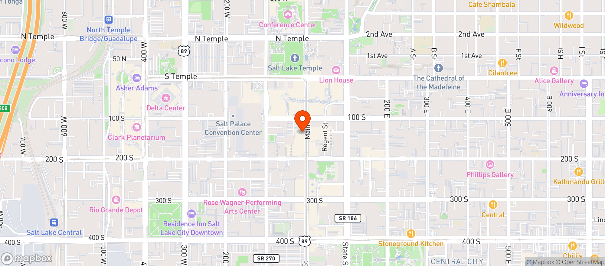 Map showing Beerhive Pub