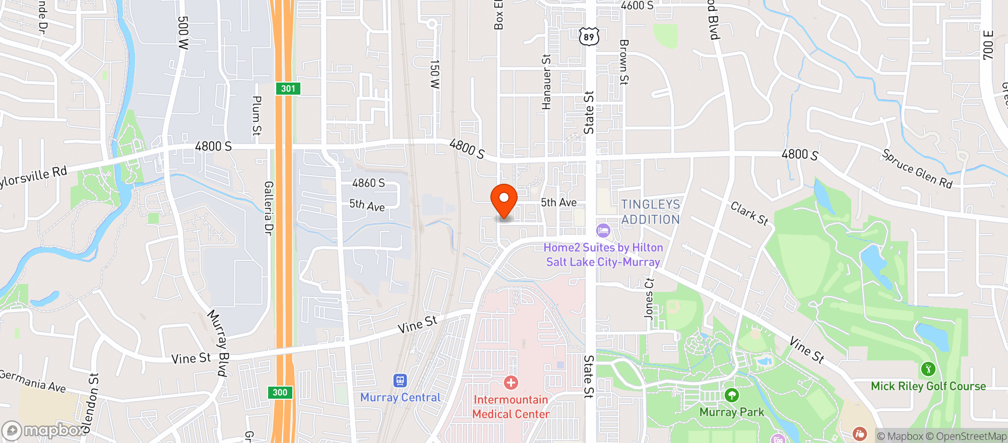 Map showing Eagles Lodge