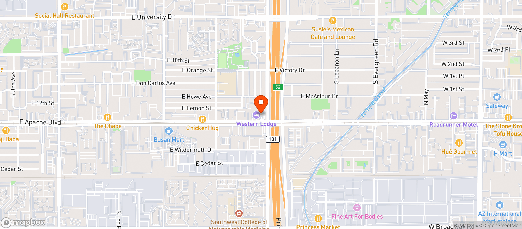 Map showing Circle K #2708592