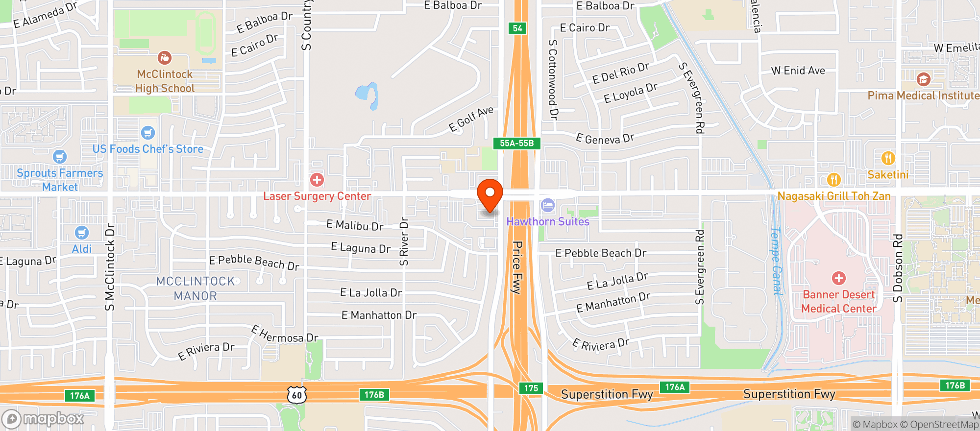 Map showing Quiktrip #460