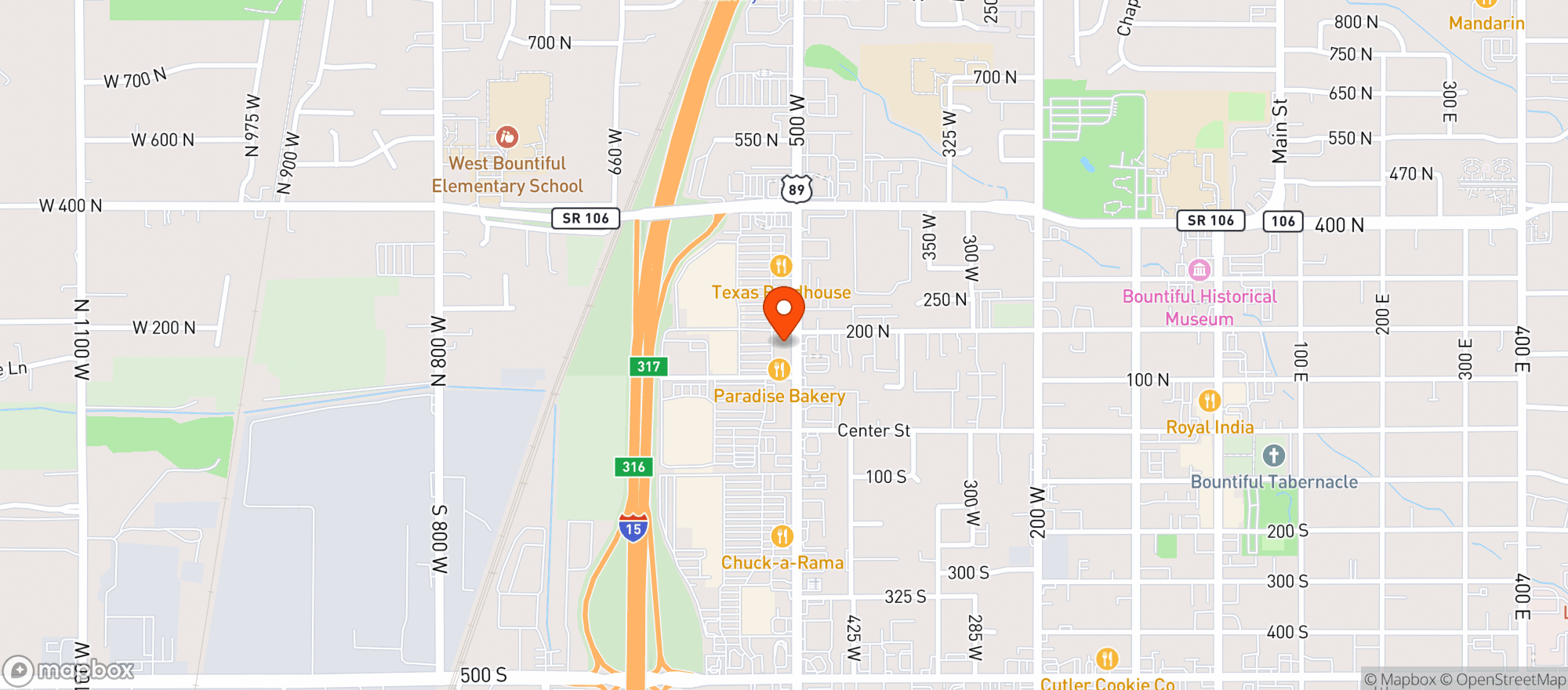 Map showing Gnc