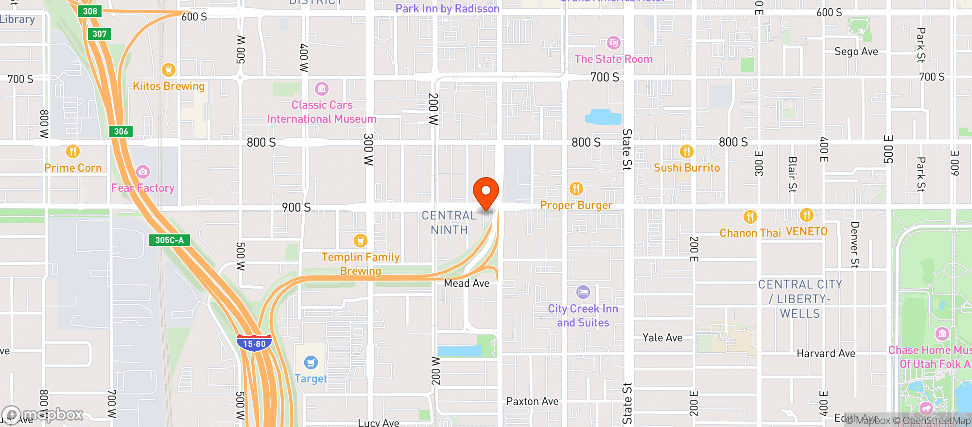 Map showing Thieves Guild Cidery