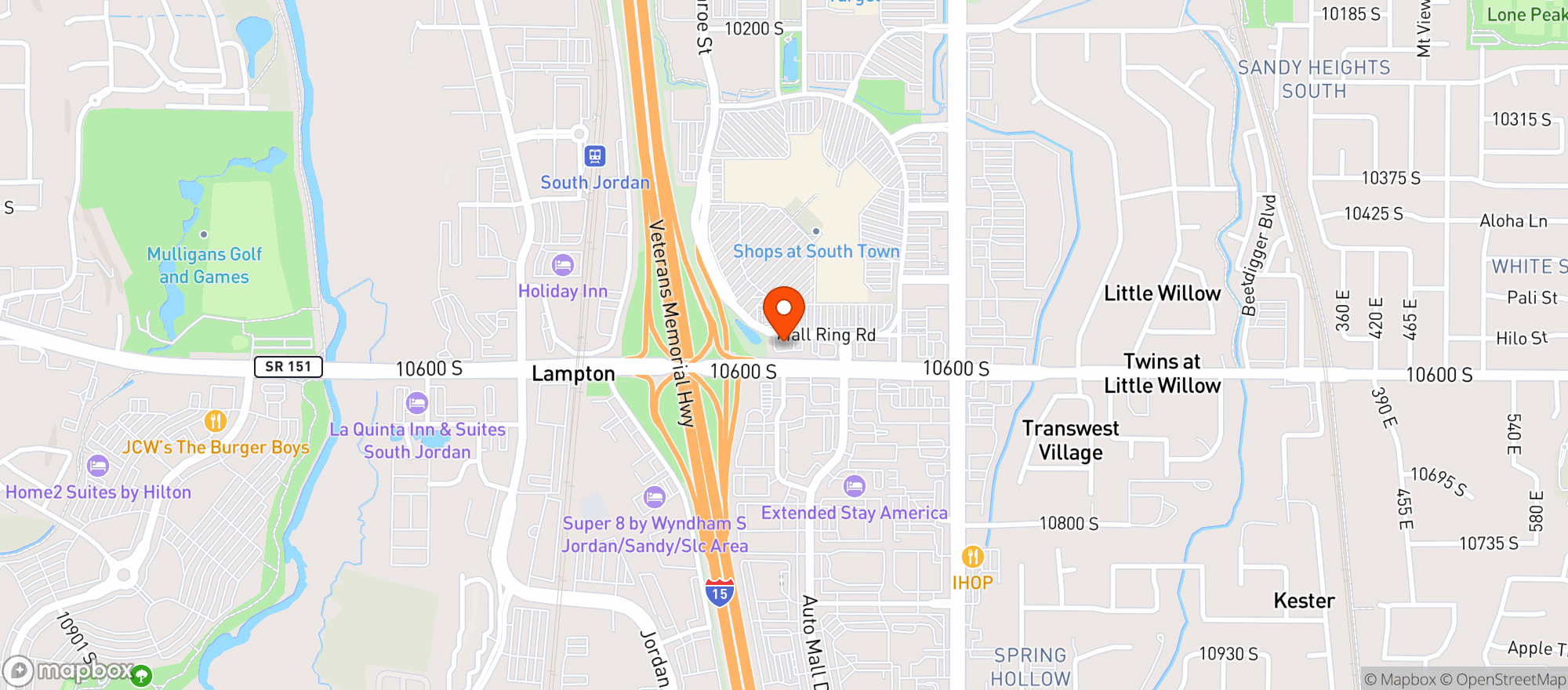 Map showing Via 313 Pizzeria