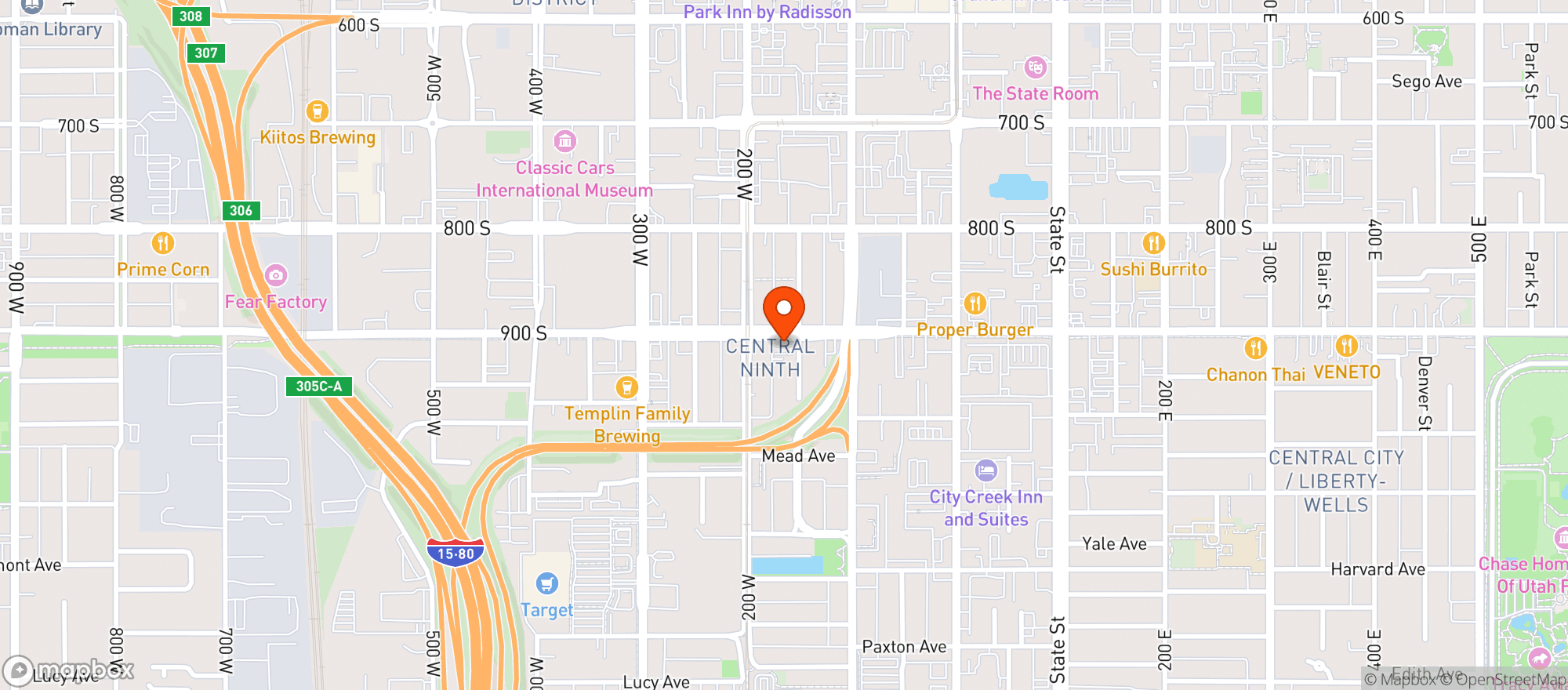 Map showing Water Witch Bar
