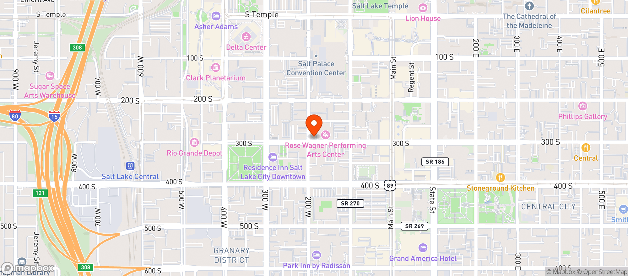 Map showing P F Changs China Bistro #6000