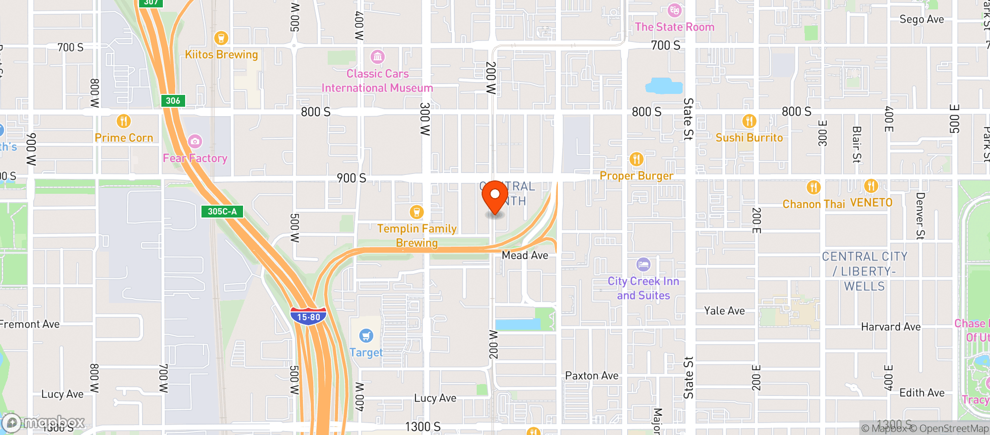Map showing The Pearl