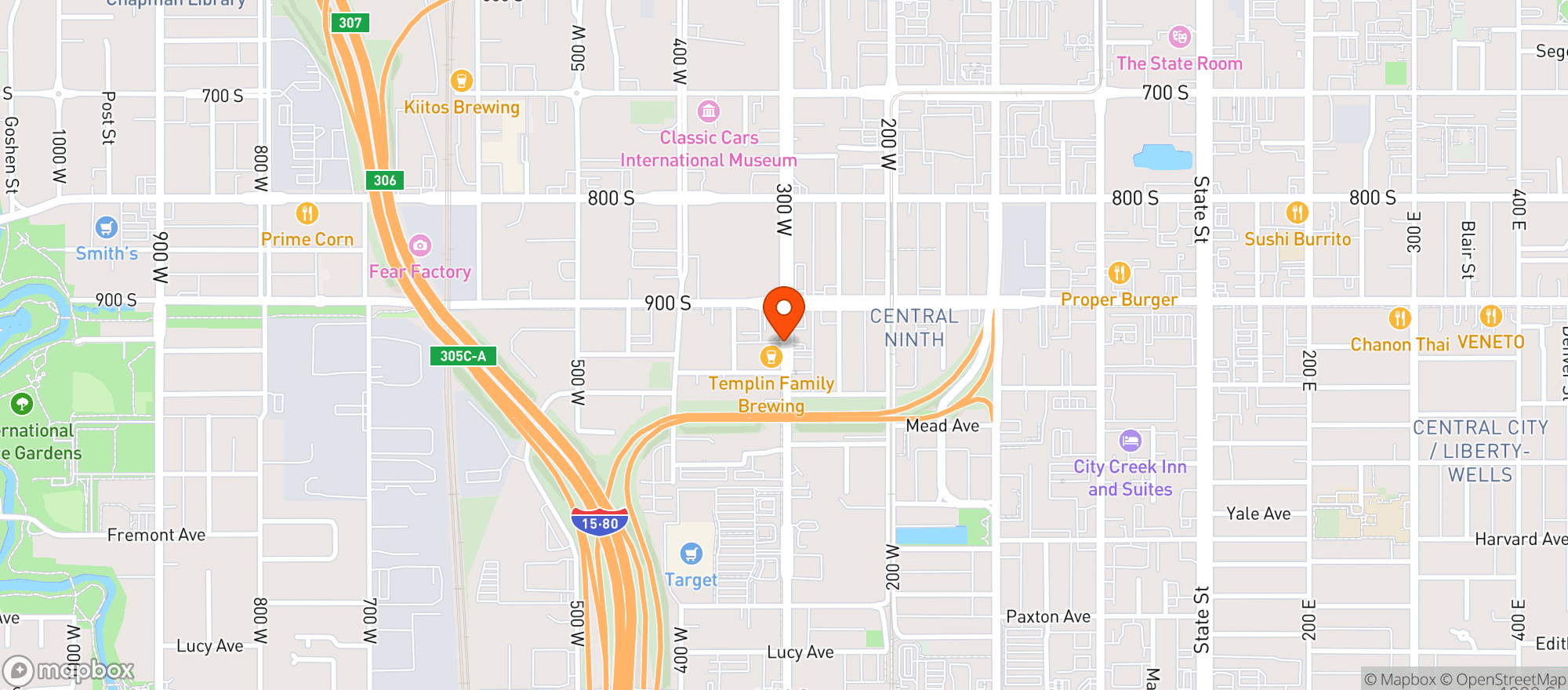 Map showing Templin Family Brewing