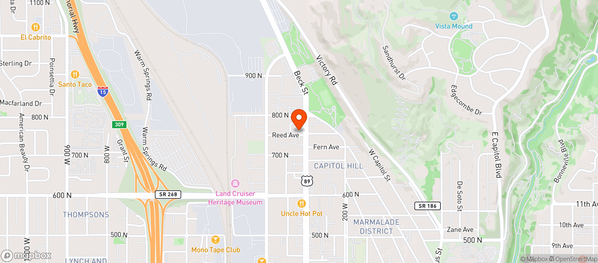 Map showing Handlebar