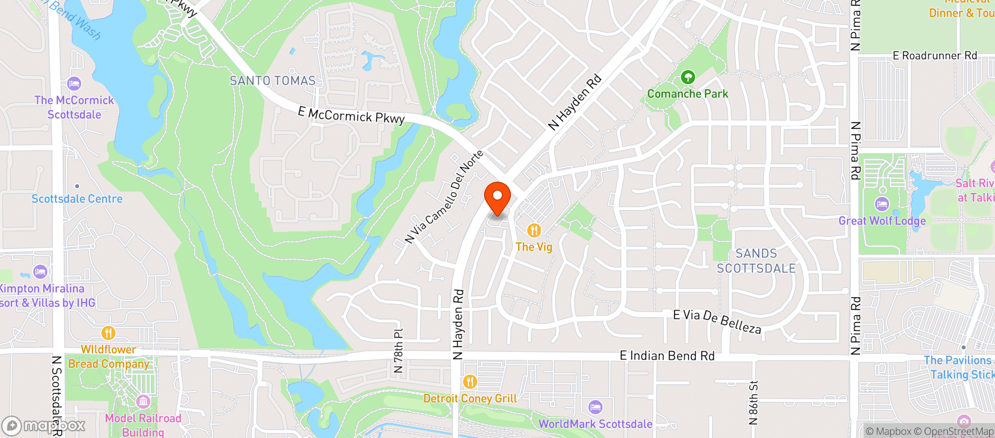 Map showing DiMaggio's Italian Restaurant