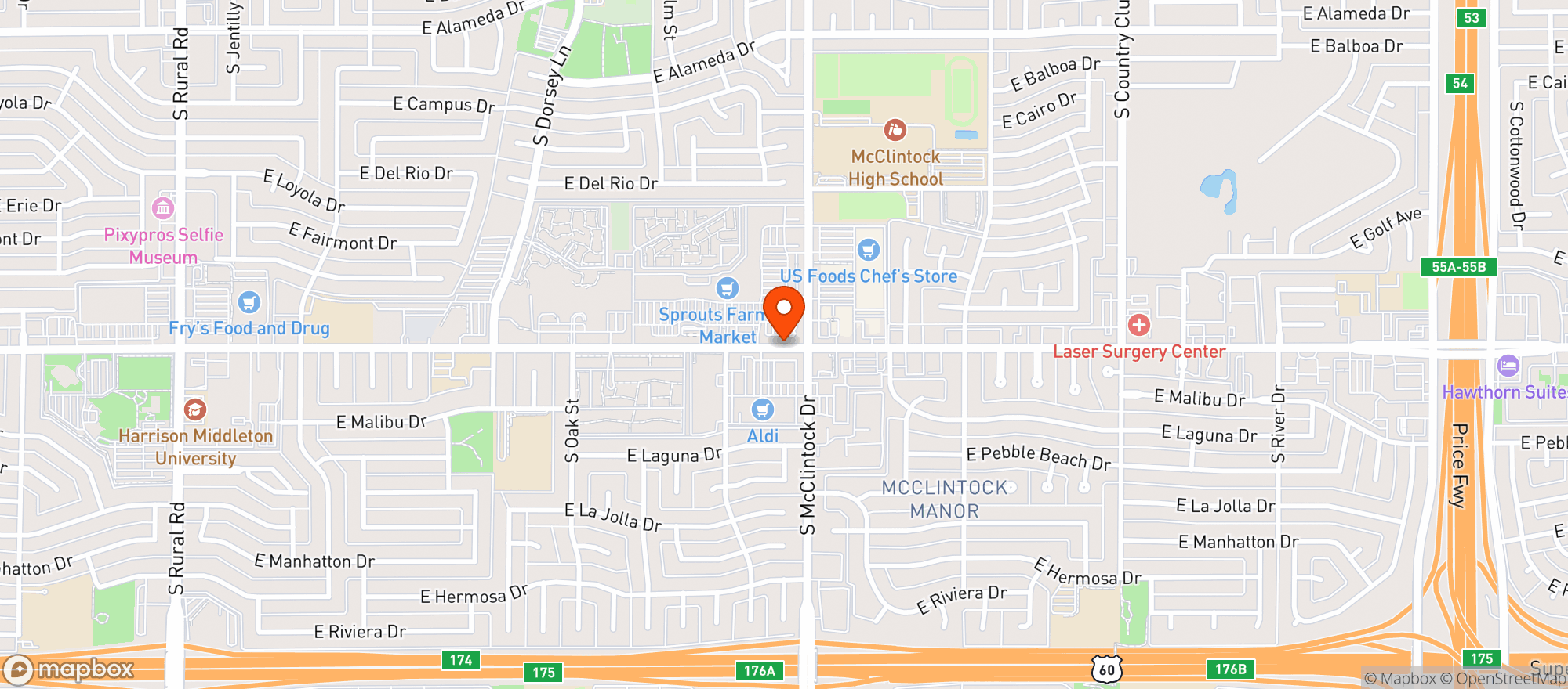 Map showing Sprouts Farmers Market