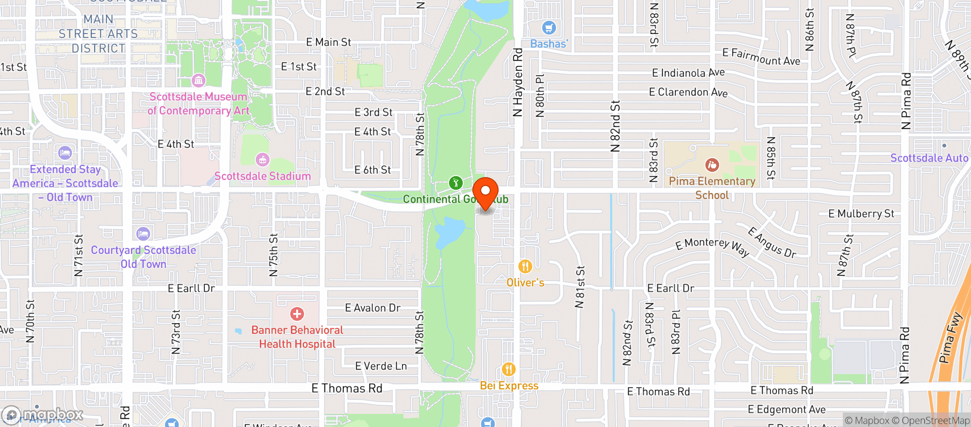 Map showing Magic Cactus