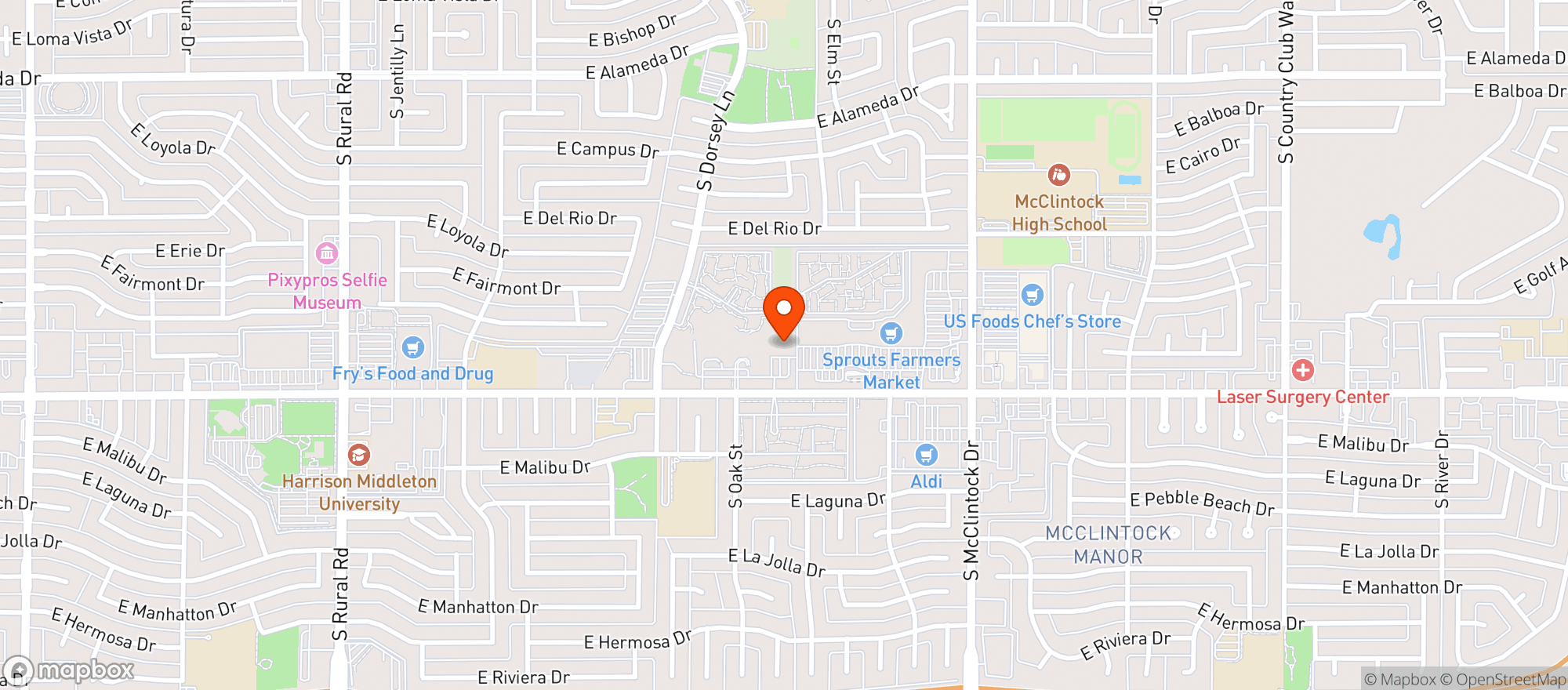 Map showing Spokes On Southern