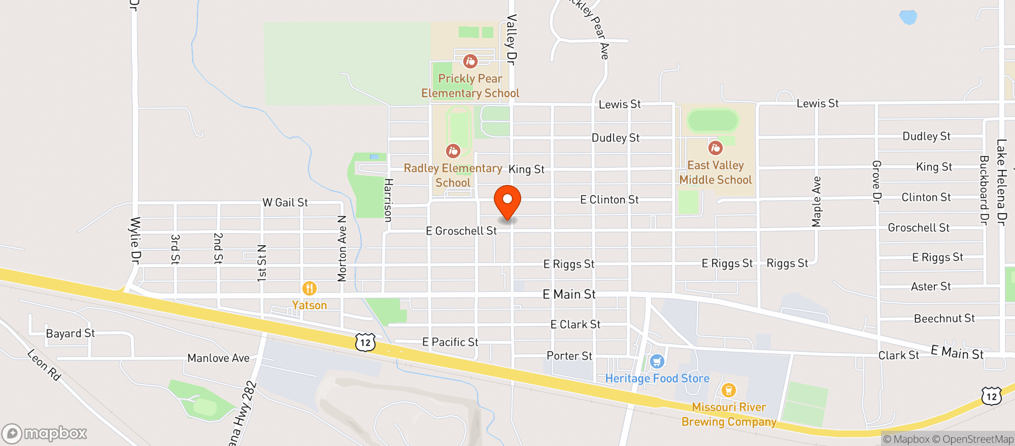 Map showing Man Store East