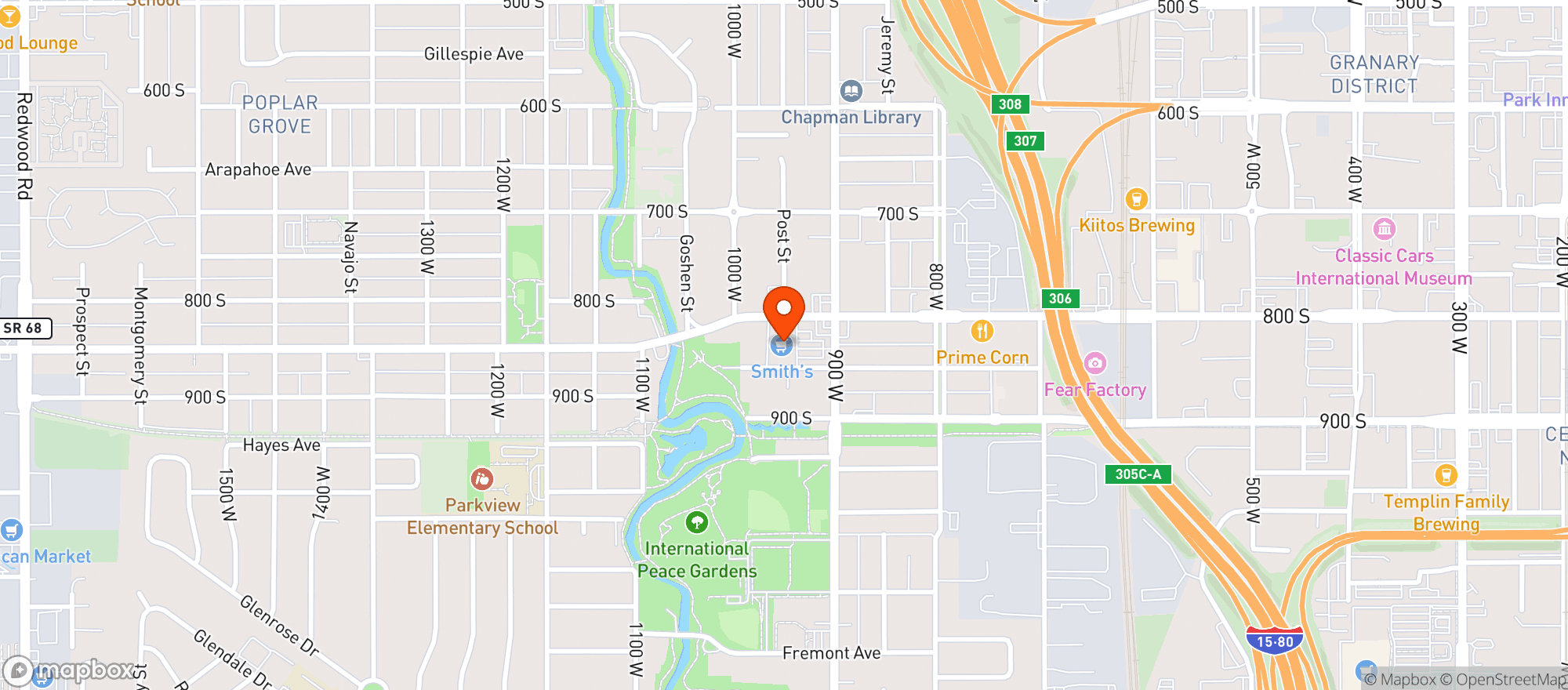 Map showing Smith's