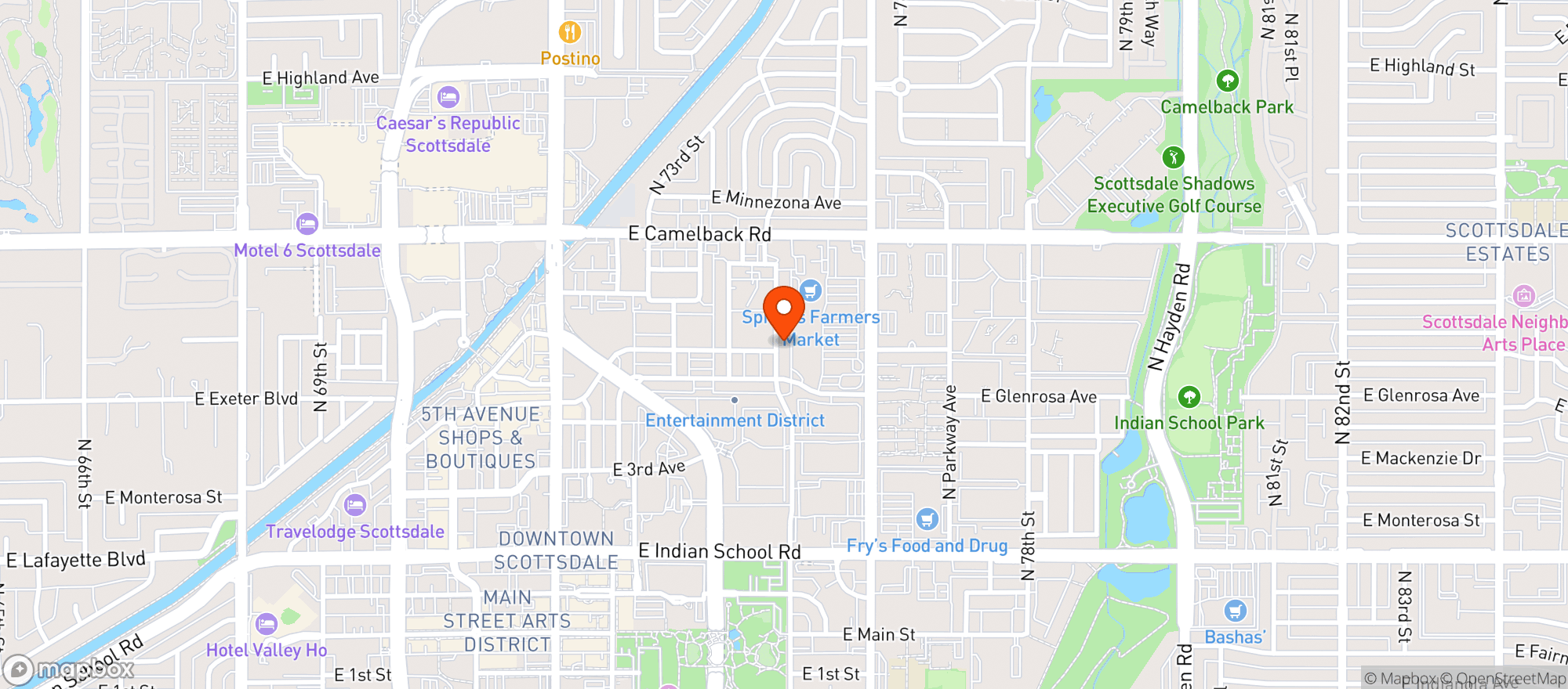 Map showing Boondocks Patio & Grill