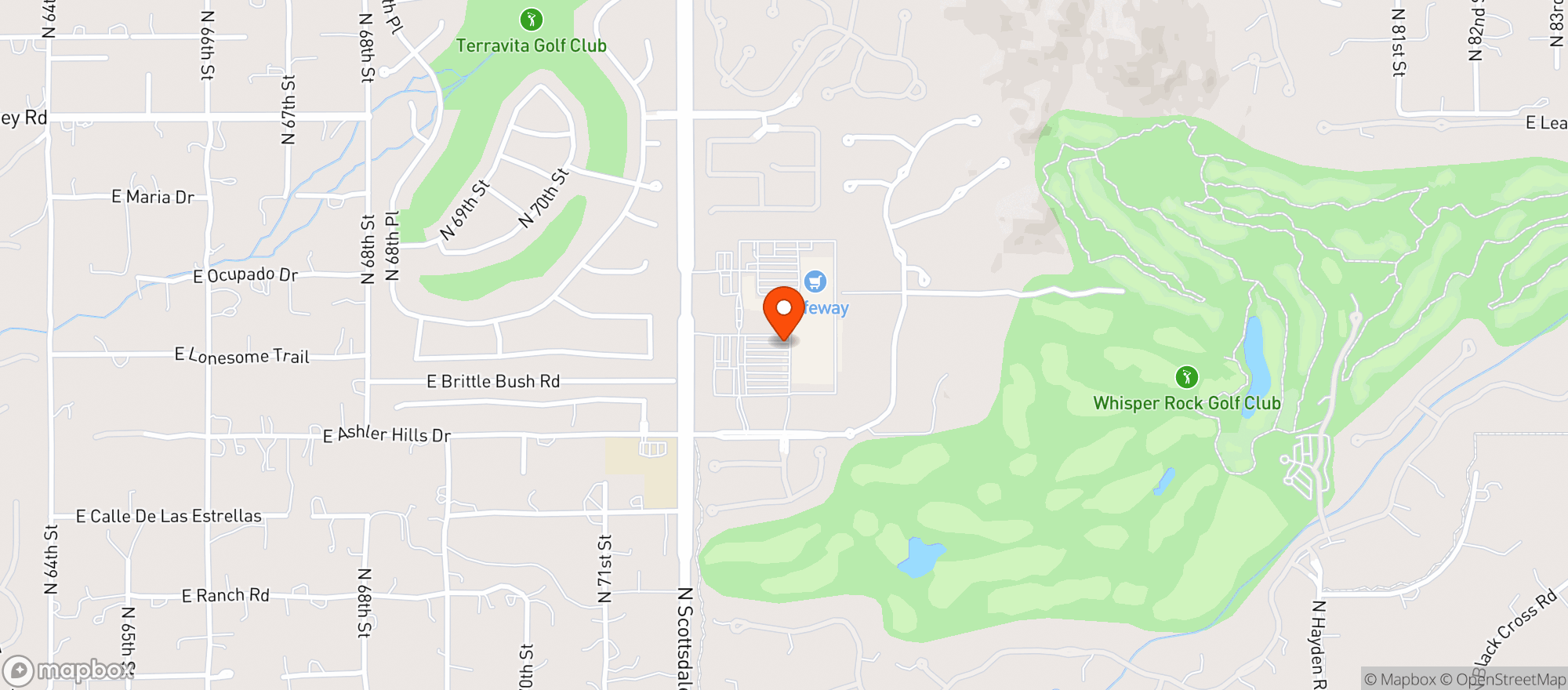 Map showing Target
