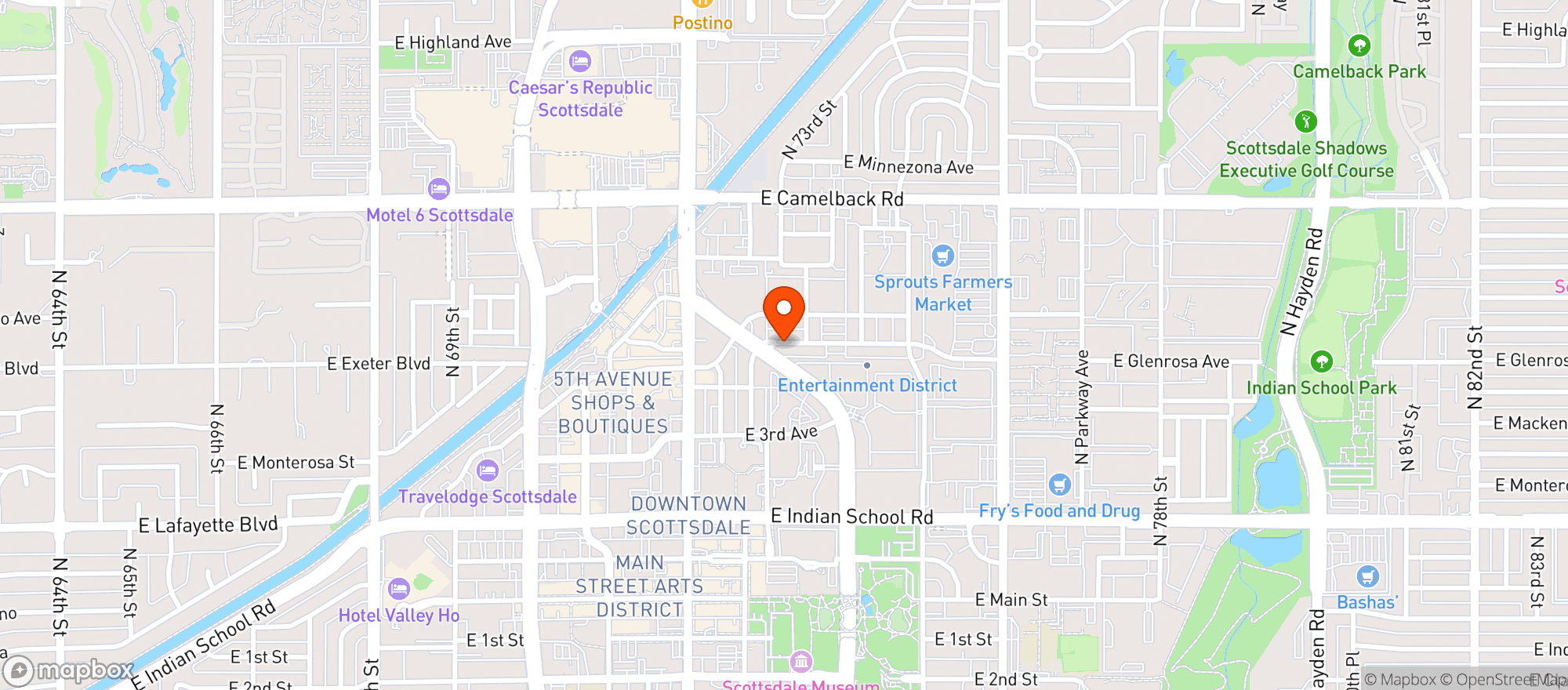 Map showing Bunti Gs Tacos & Margs