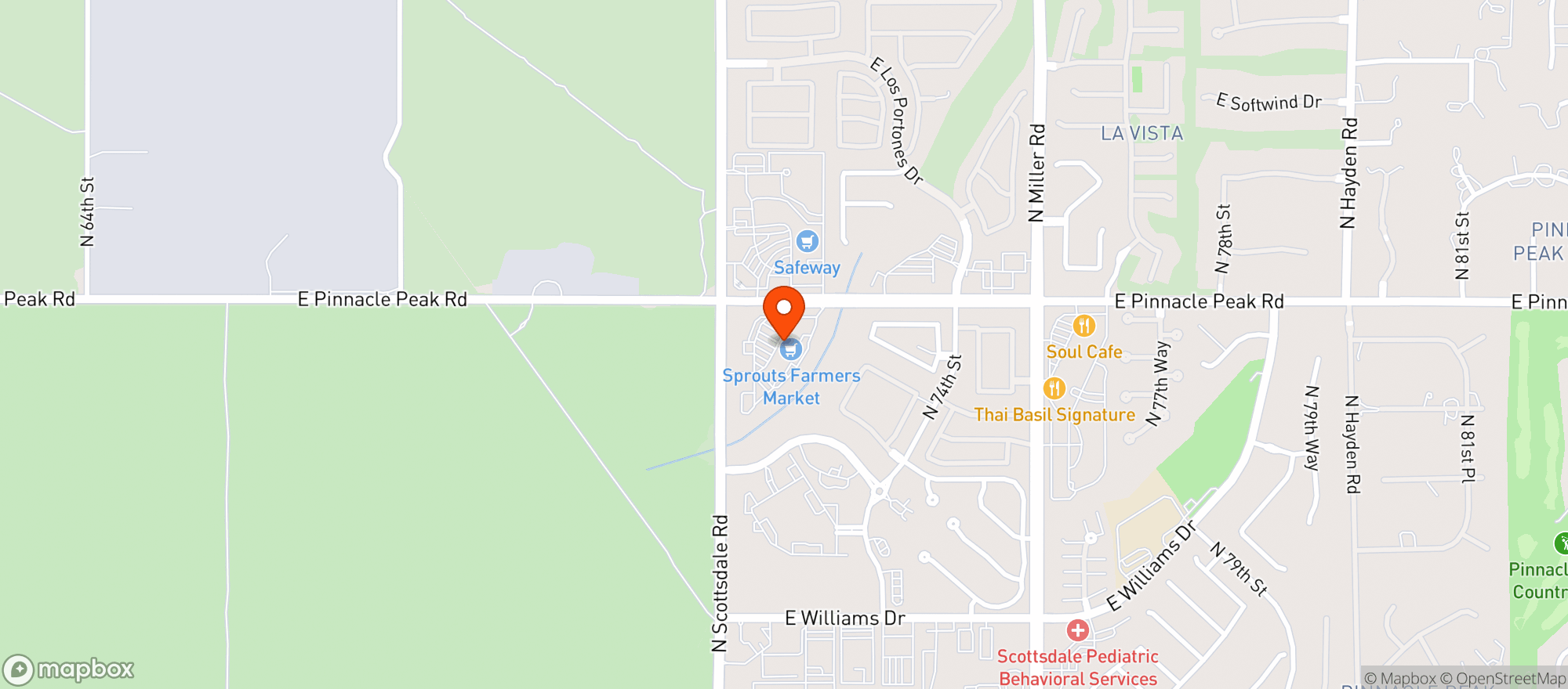 Map showing Sprouts Farmers Market