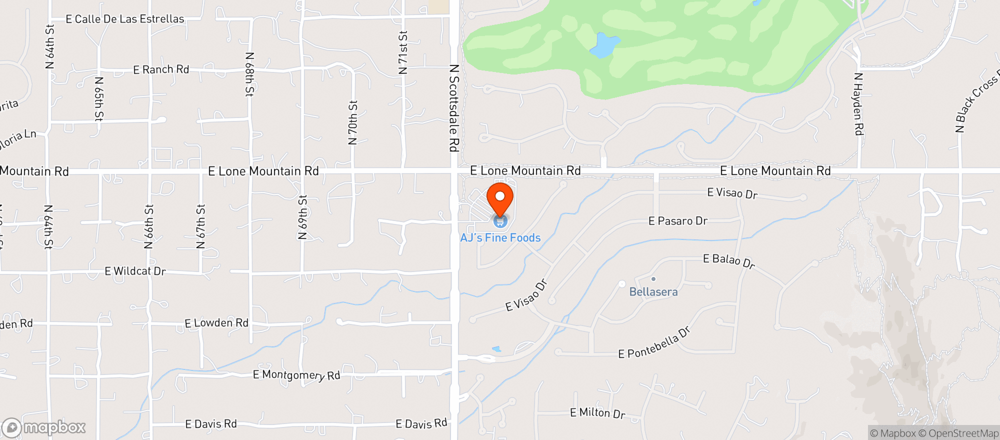 Map showing AJ's #090 (Lone Mountain)