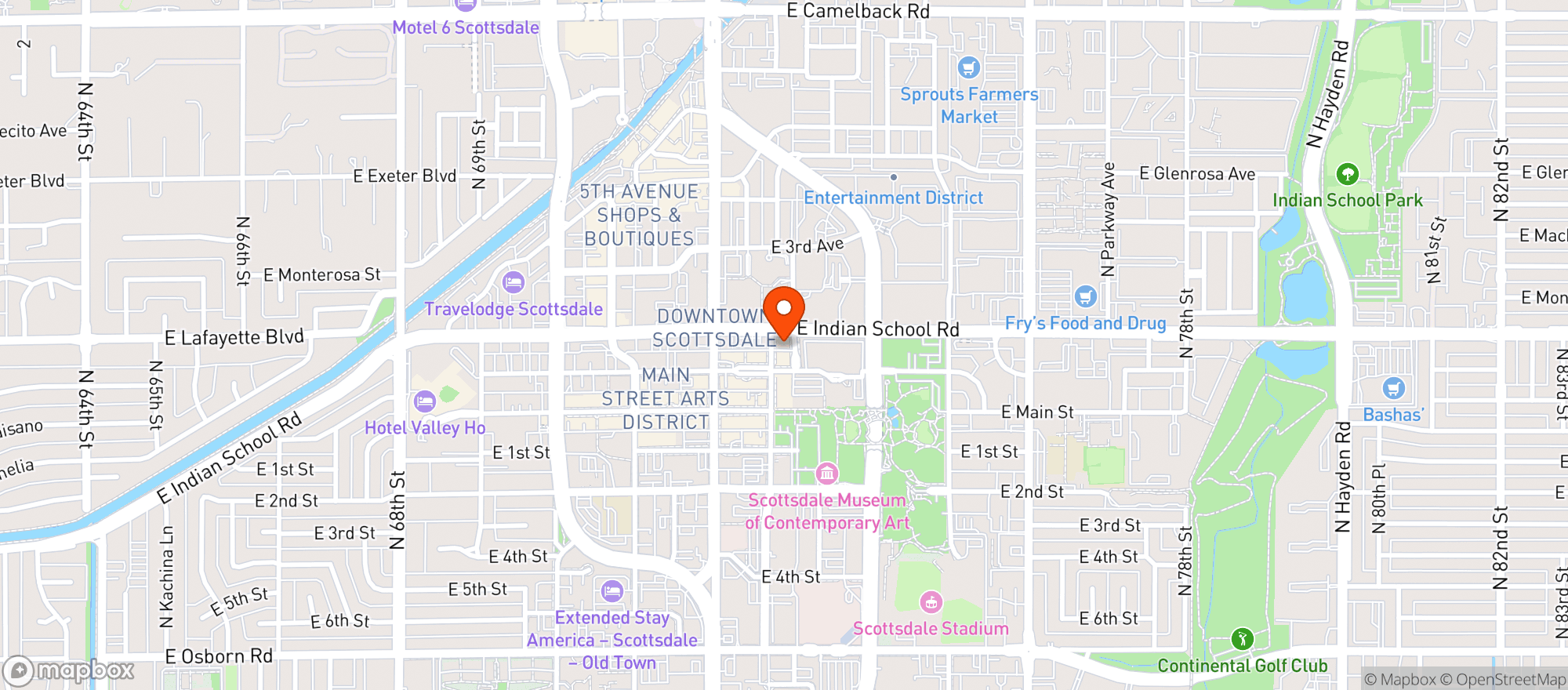 Map showing Tommy Vs Urban Kitchen