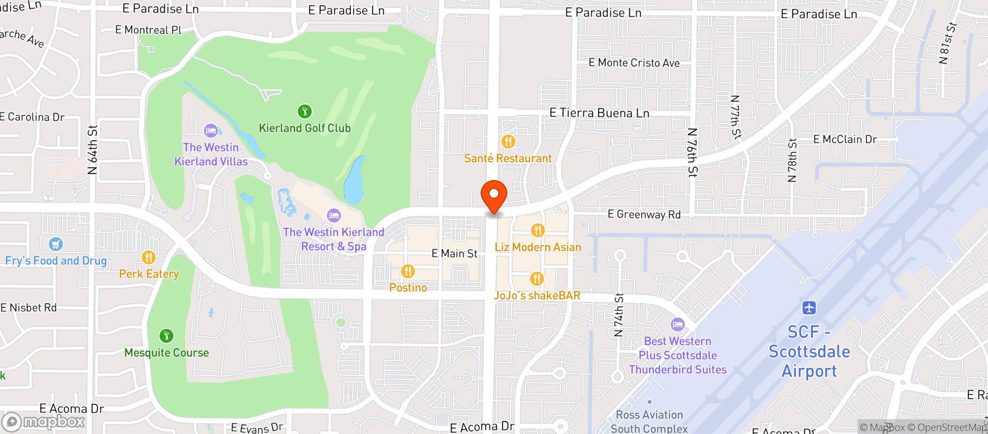 Map showing Sol Mexican Cocina