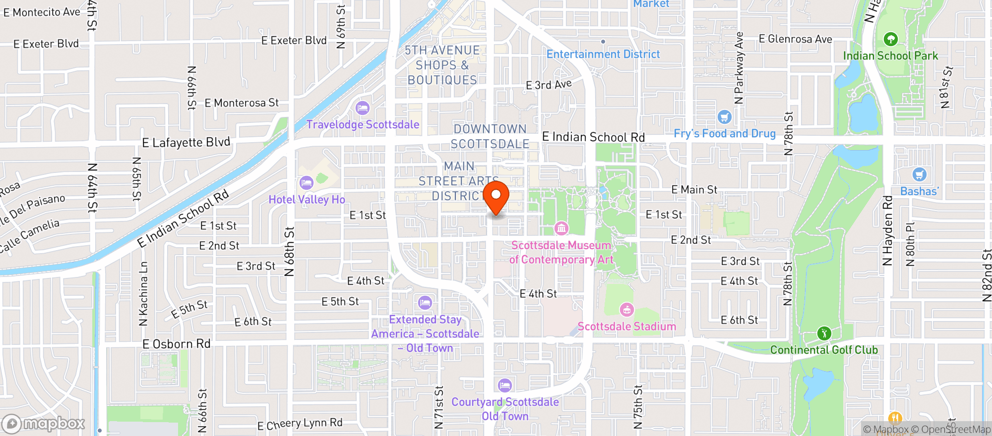 Map showing Stk Steakhouse