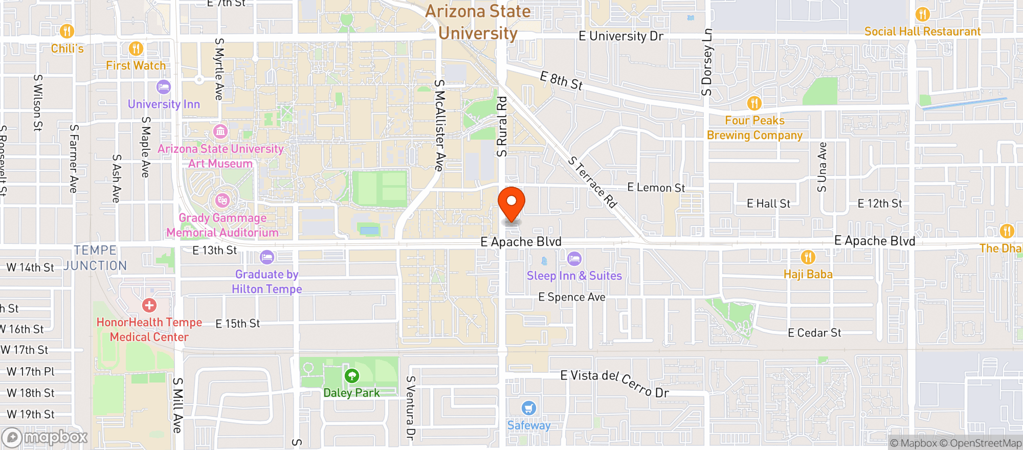 Map showing Jerrys Drive In Liquor