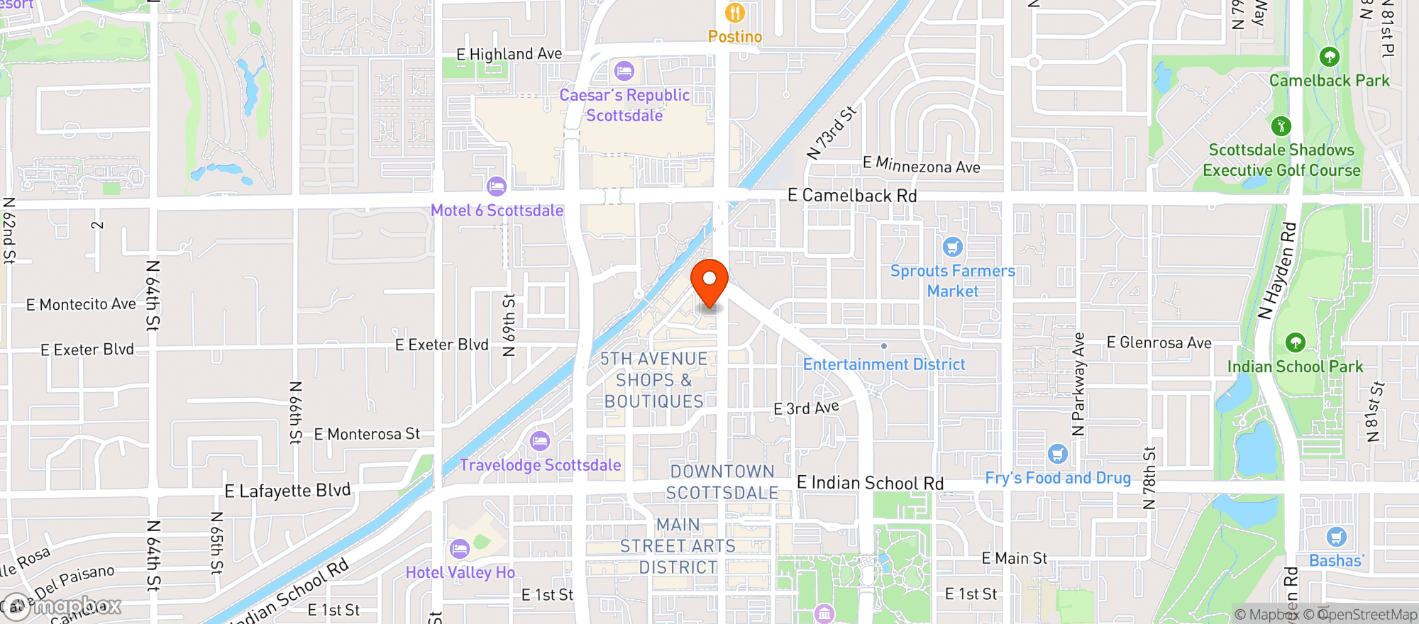 Map showing Diego Pops