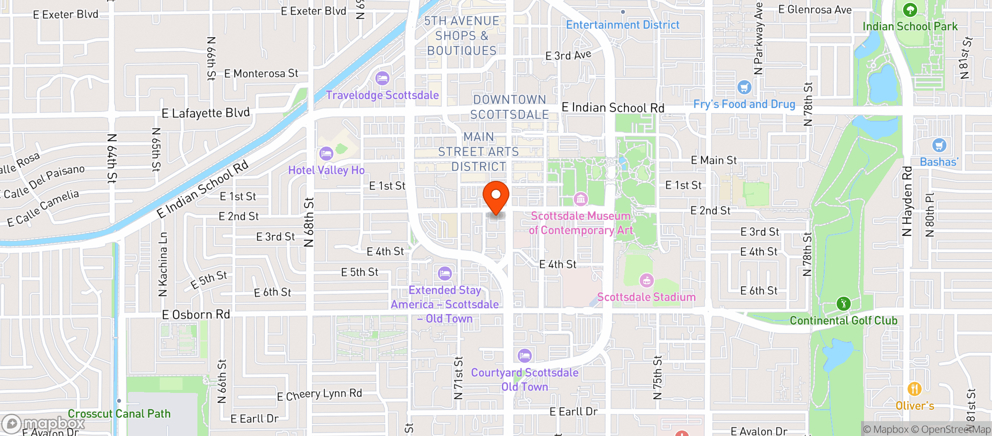 Map showing American Legion