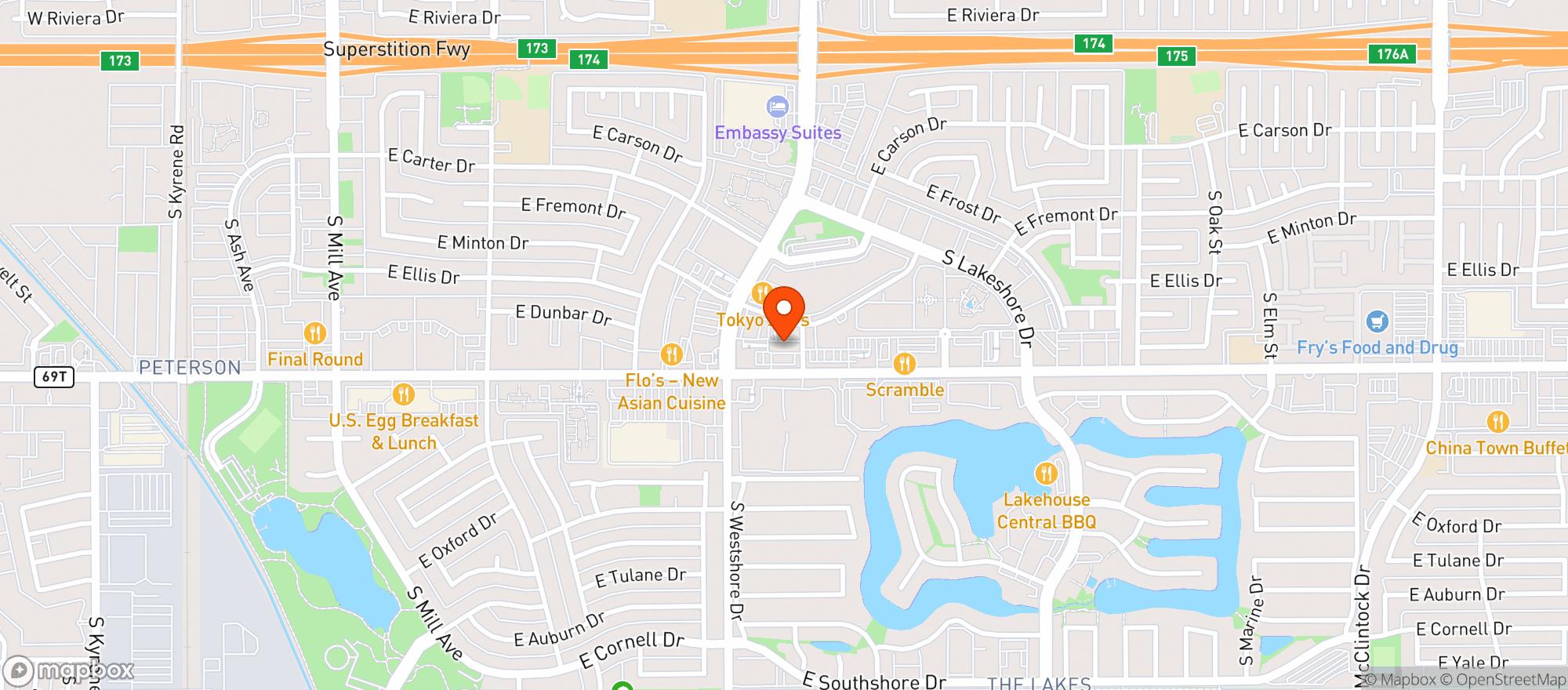 Map showing Quiktrip #441