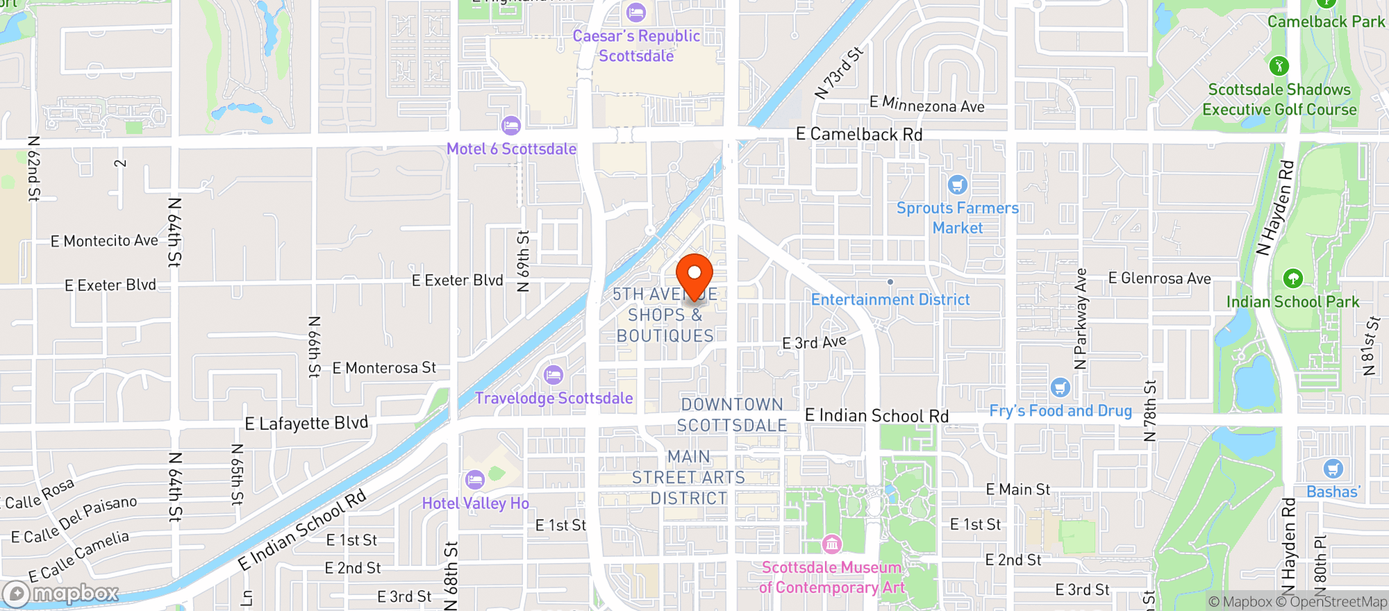 Map showing Fnb