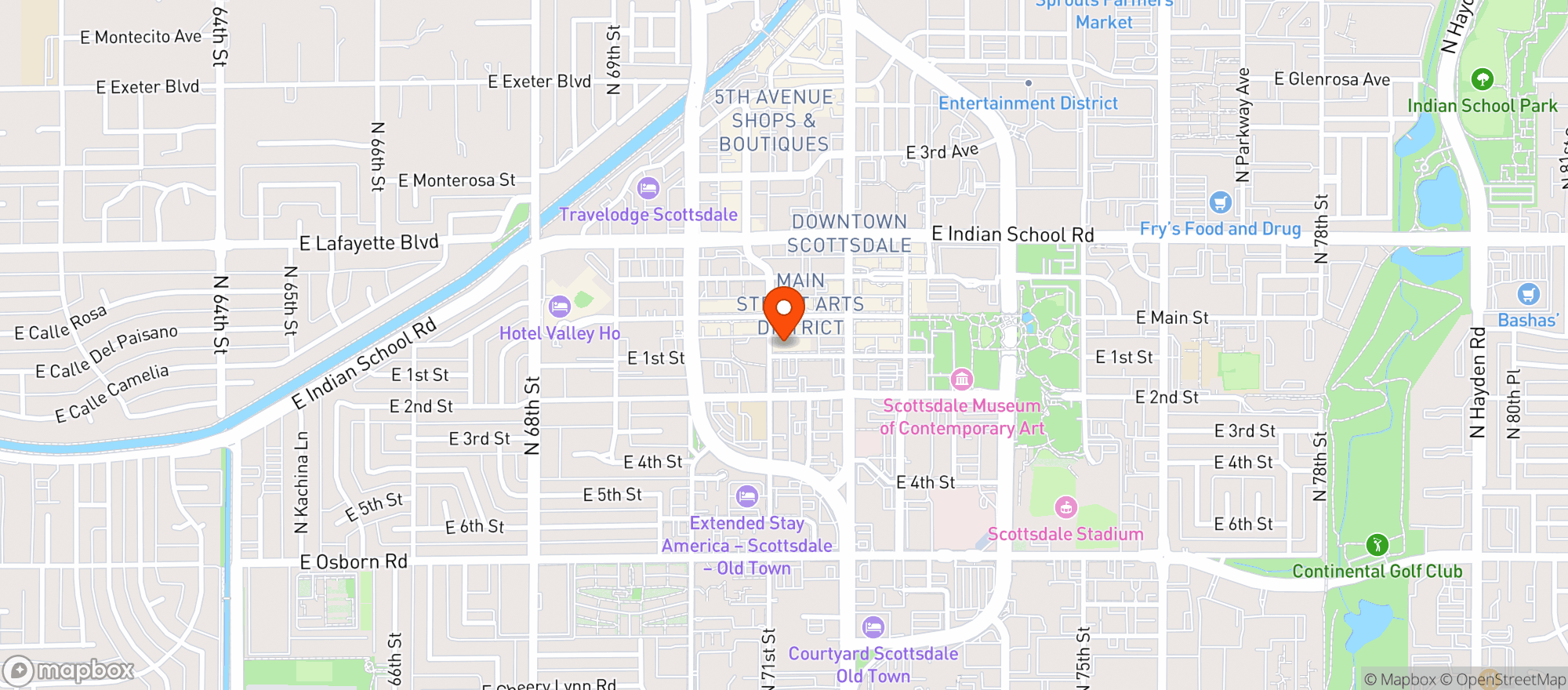 Map showing Canopy By Hilton