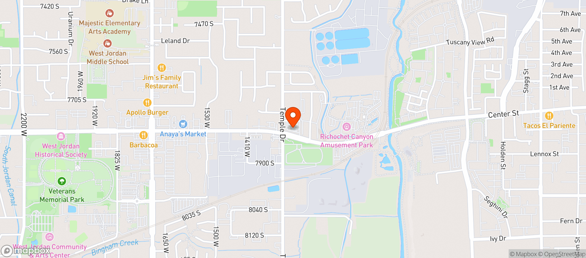 Map showing Maverik Country Store #555