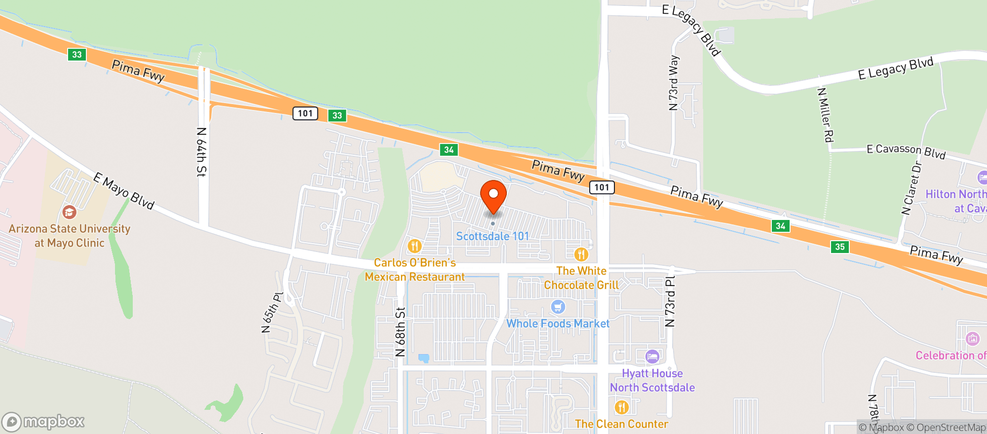 Map showing Trevor's North (Off Premise)