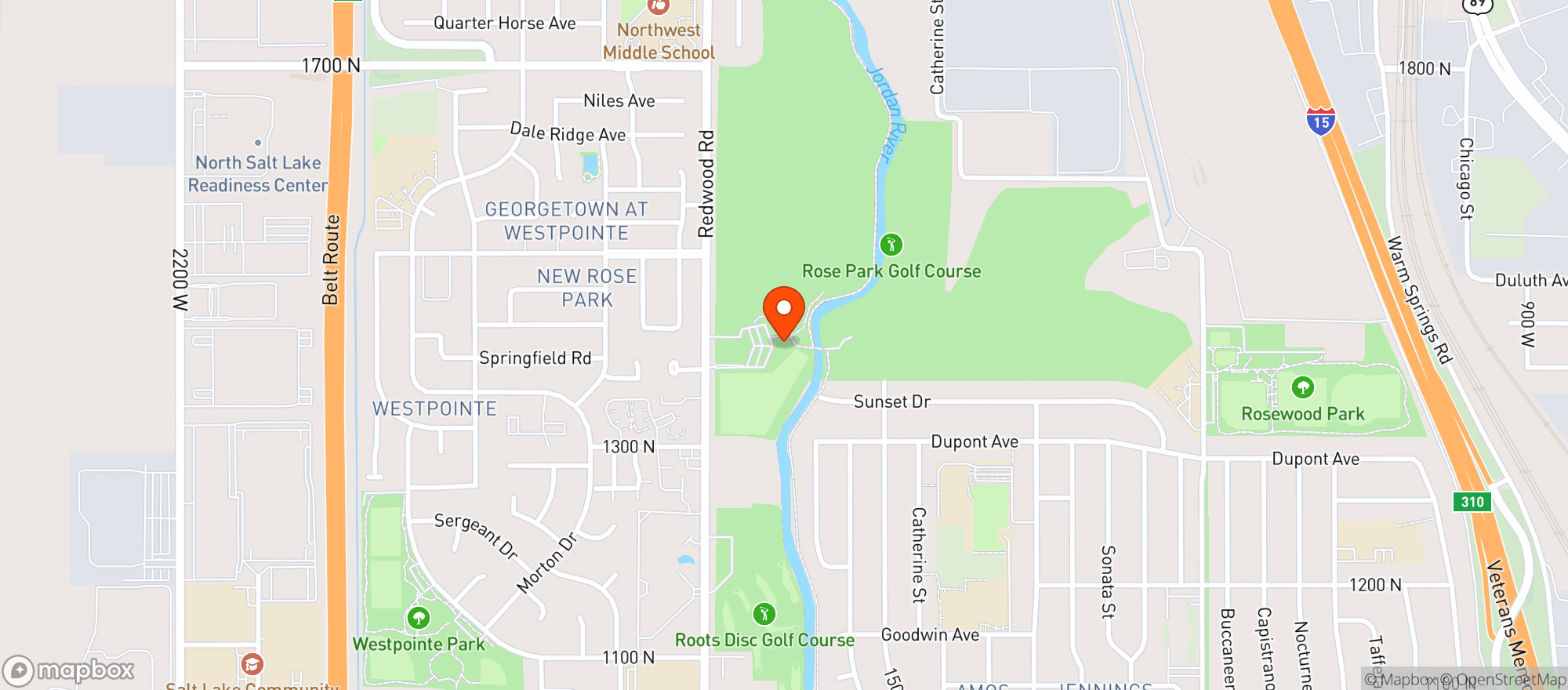 Map showing Pin High Cafe