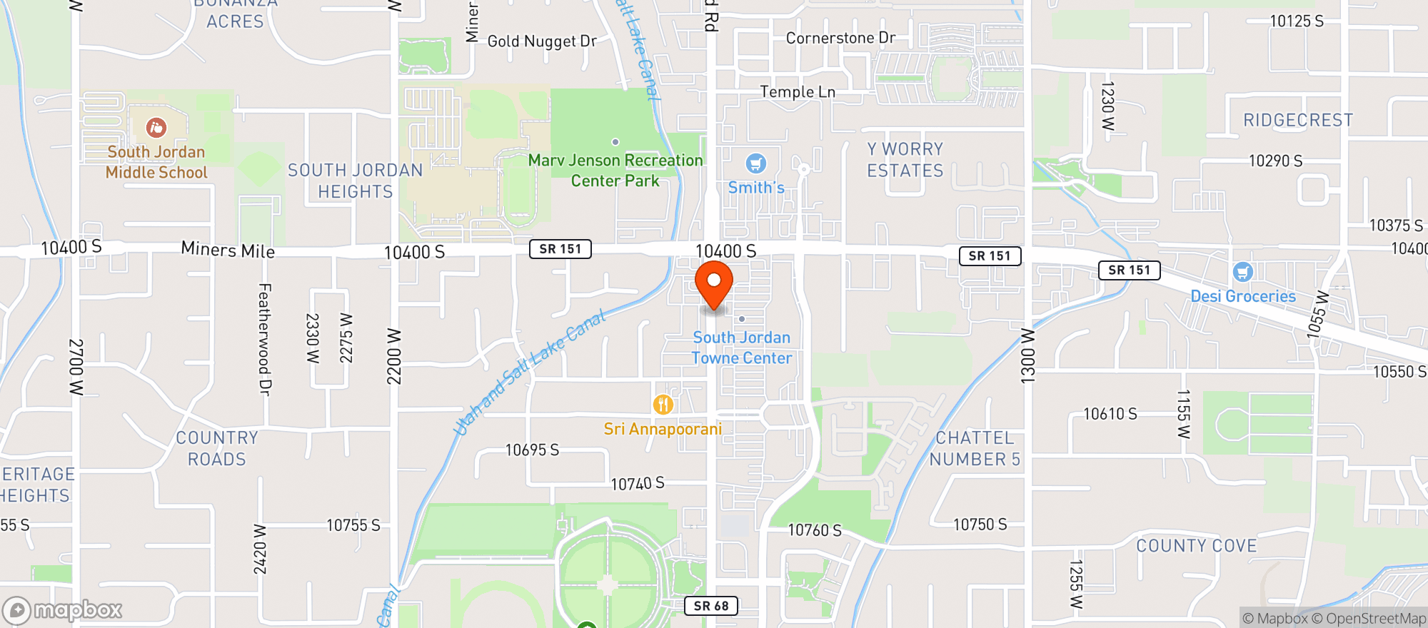 Map showing Harmons